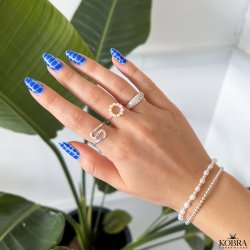 "Naia" blget ring i slv