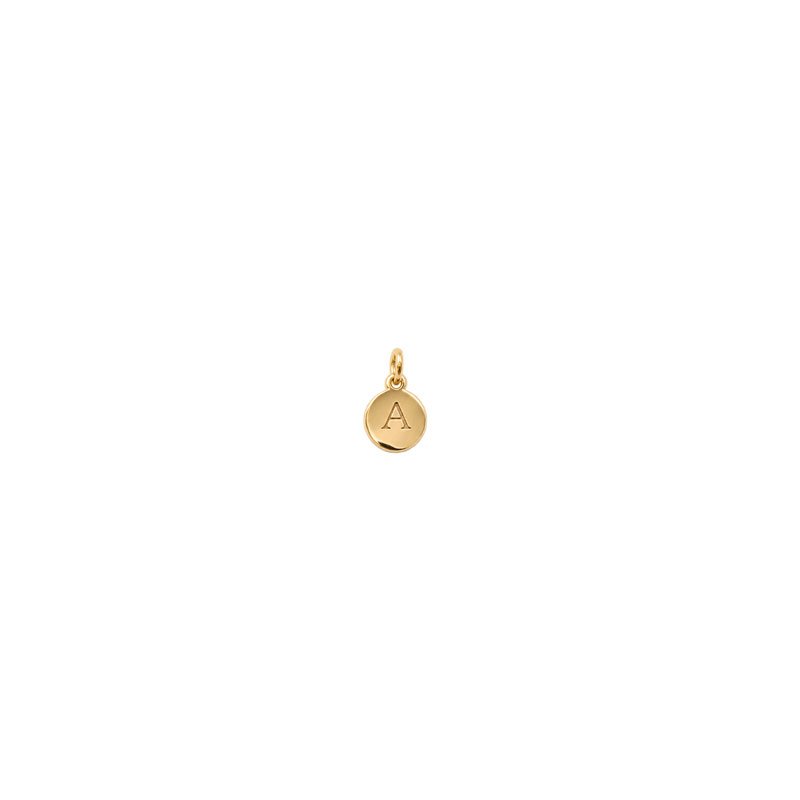 Id tag / amulet inklusiv gravering, nano forgyldt 18 karat