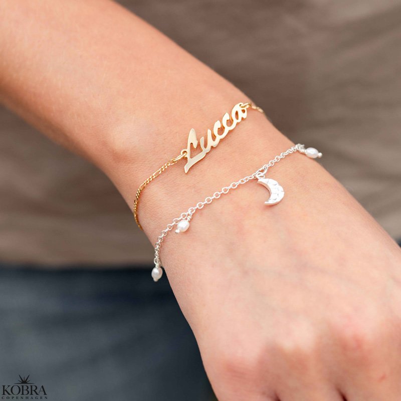 "Saga" gold bracelet with your name