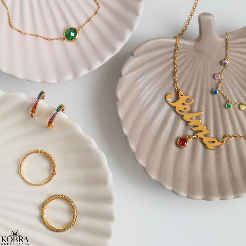 "Elegance" birthstone gold bracelet // find your personal stone