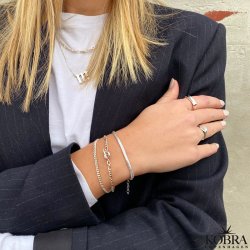 "Clinton" 3mm panzer armbnd i sterling slv