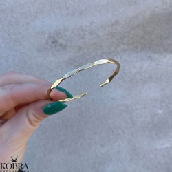 "Nikoline" 18 karat forgyldt armbnd / arm cuff