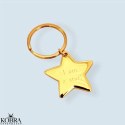 Nglering med kmpe guldstjerne, med mulighed for personlig gravering