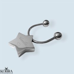 Stjerne nglering i stl, inklusiv personlig gravering!