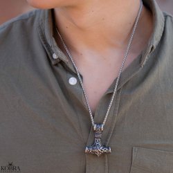 "Norse" R stlhalskde med Thors hammer