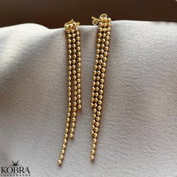 "Gianna" kuglereringe i guld