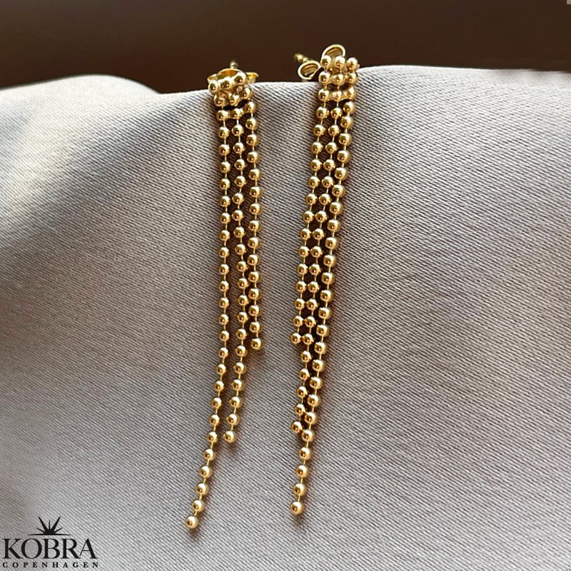 "Gianna" kuglereringe i guld