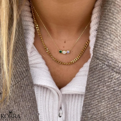 "Clinton" 4 mm. chain in silver or gold-plated