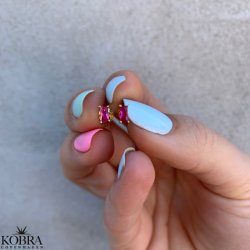 "Safir" sm guld restikker i forskellige farve