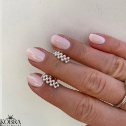 "Isabella" ball earrings in sterling silver