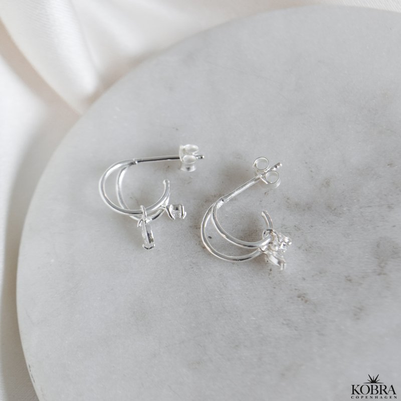 "Avenly" slv restikker med sten