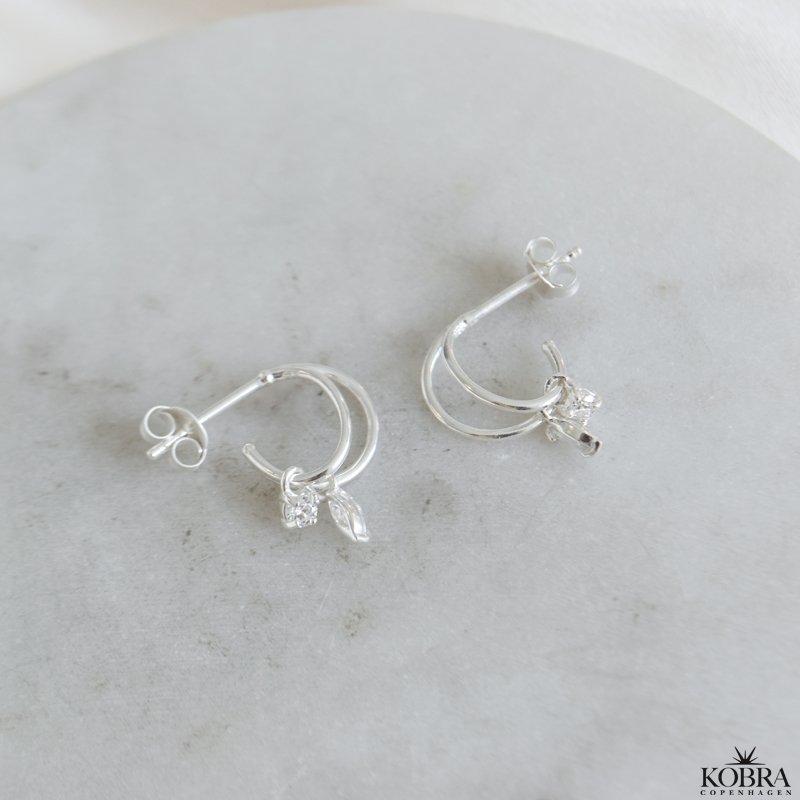 "Avenly" slv restikker med sten