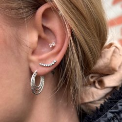 "Suzie" smukke hoops i sterling slv