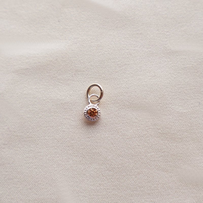 "Poise" Birthstone i s�lv eller forgyldt