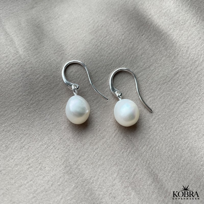 "Vogue" klassiske perle reringe i sterling slv