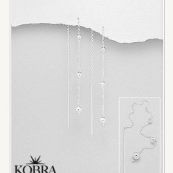 "Helium" slv reringe med slv kugler