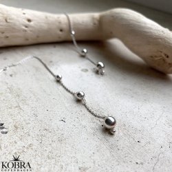 "Helium" slv reringe med slv kugler