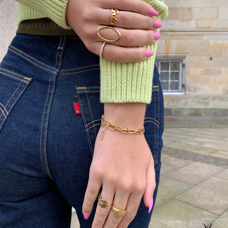 "Kenya" 18 karat forgyldt armbnd