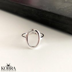 "Cyrus" oval ring i sterling slv