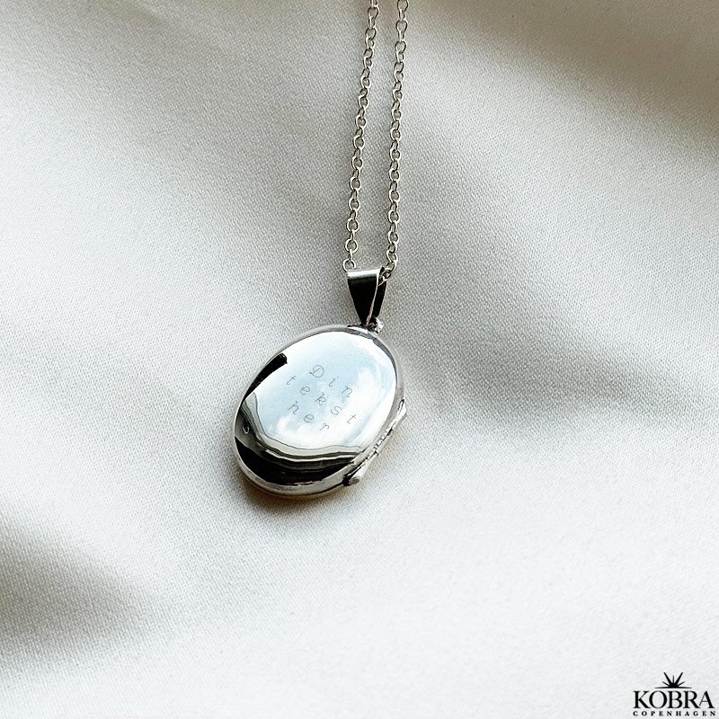 "Ophelia" slv medaljon med med personlig gravering