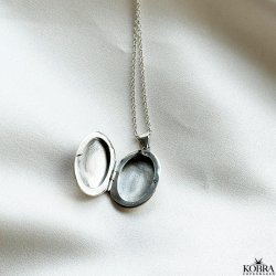 "Ophelia" slv medaljon med med personlig gravering