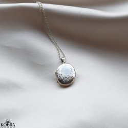 "Ophelia" slv medaljon med med personlig gravering