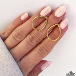 "Ingrid" 18 karat forgyldte drbe reringe