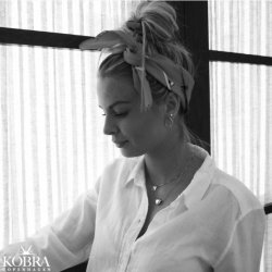 "Ingrid" drop shaped earrings in sterling silver