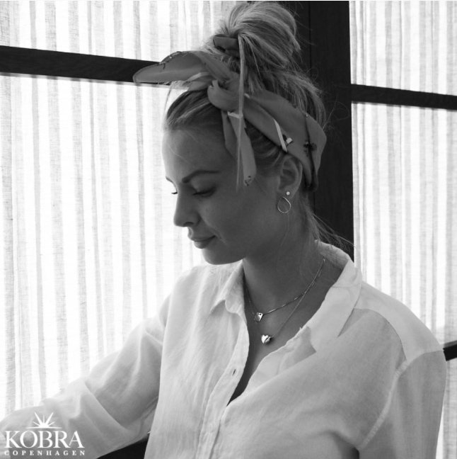 "Ingrid" drop shaped earrings in sterling silver