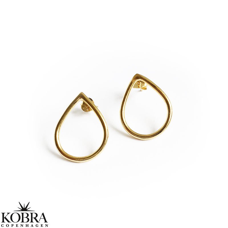 "Ingrid" 18 karat forgyldte drbe reringe