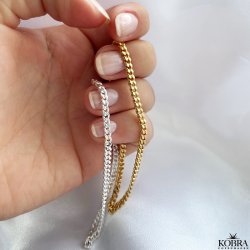 "Clinton" 3mm panzer armbnd i sterling slv