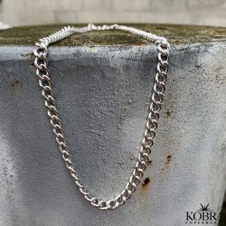 "Panzer" chunky slv halskde