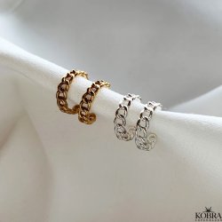 "Billie" sm 18k forgyldt creolere i "kde"