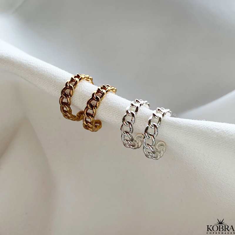 "Billie" sm 18k forgyldt creolere i "kde"