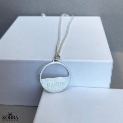 "Logan" Necklace for men in sterling silver incl. engraving