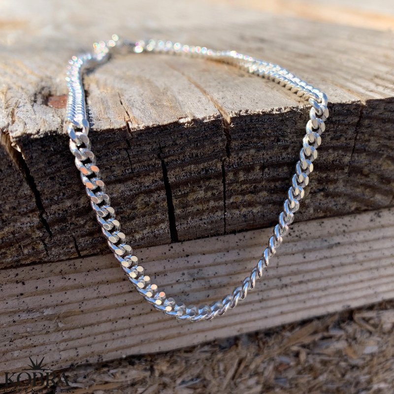 "Clinton" 3mm panzer ankelkde i sterling slv