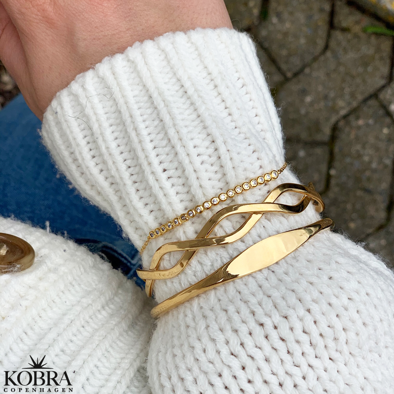 "Payton" guld armbnd med gravering