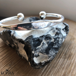 "Payton" sterling slv armbnd med din gravering