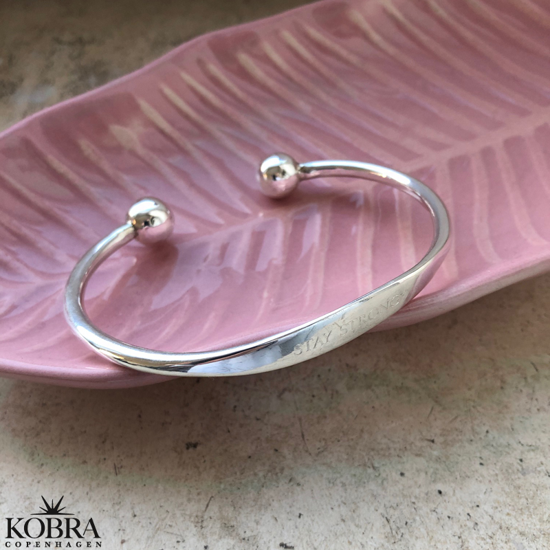 "Payton" slv armbnd med din personlige gravering 