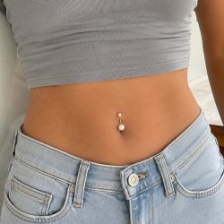"Perla" Navlepiercing med perler