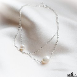 "LaBelle" perle ankelkde i slv