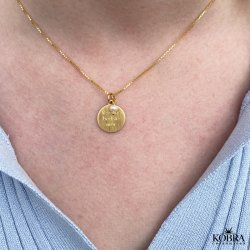 Ferskvandsperle - charm, forgyldt 4 mm