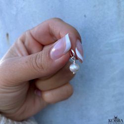 Freshwater pearl - slv charm