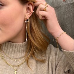 "Chloe" 18 karat forgyldt bogstav / navne halskde med 1 bogstav