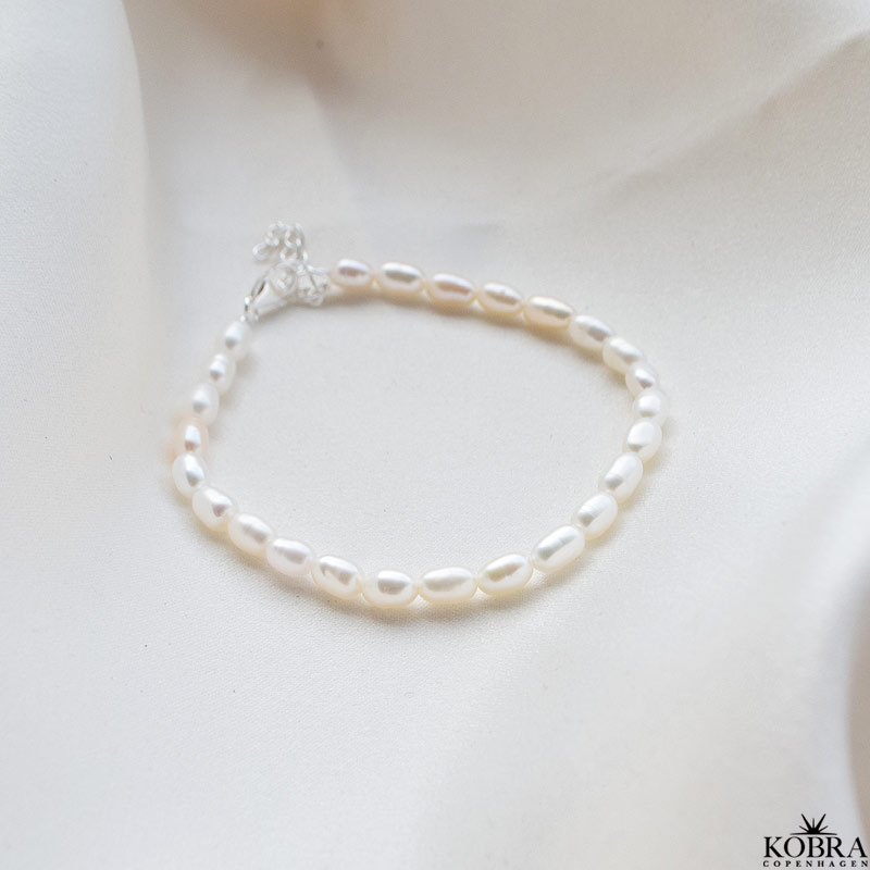 "Joanna" perle armbnd med slv lukning