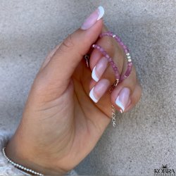 "Talia" semi-precious stone bracelet in silver