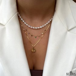 "Mayday Circle" mini guldhalskde med gravering