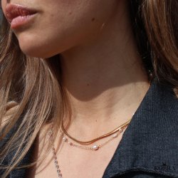 "Reece" 4 mm necklace in gold plated