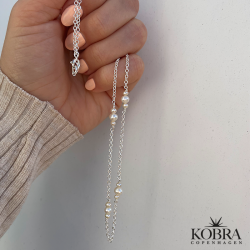 "Midsommar" sølv perlehalskæde