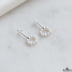 "Mini sicily" sm fine slv restikker med ferskvandsperler